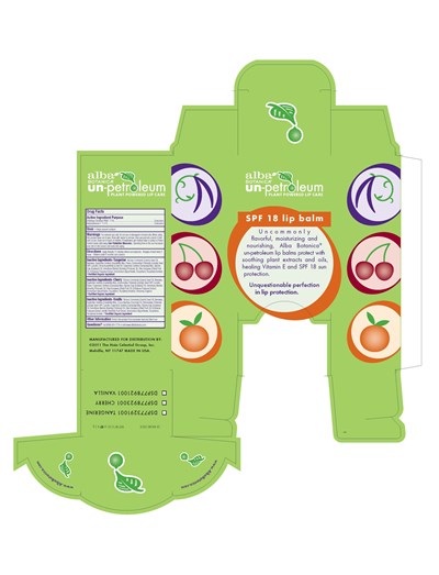 Image Of Carton Label (Al77892100 Vanilla Spf18 Lip Balm Carton Label)